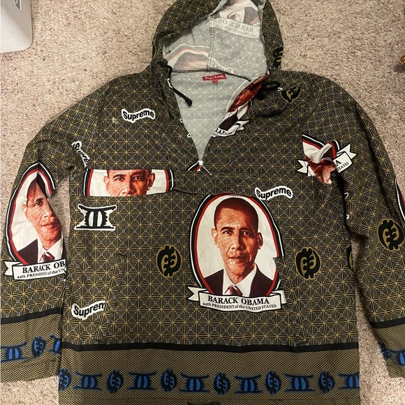 Supreme | Jackets & Coats | Supreme Obama Anorak Green | Poshmark